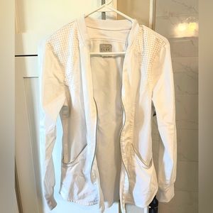 Figs White Scrub Sets (2) & Cherokee Luxe White Jacket